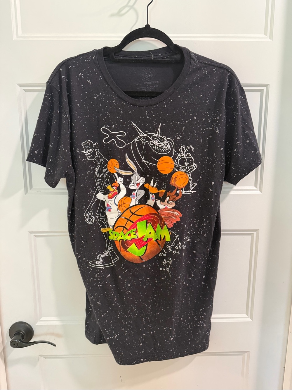 Vintage Space Jam 90’s Graphic Tee - Black